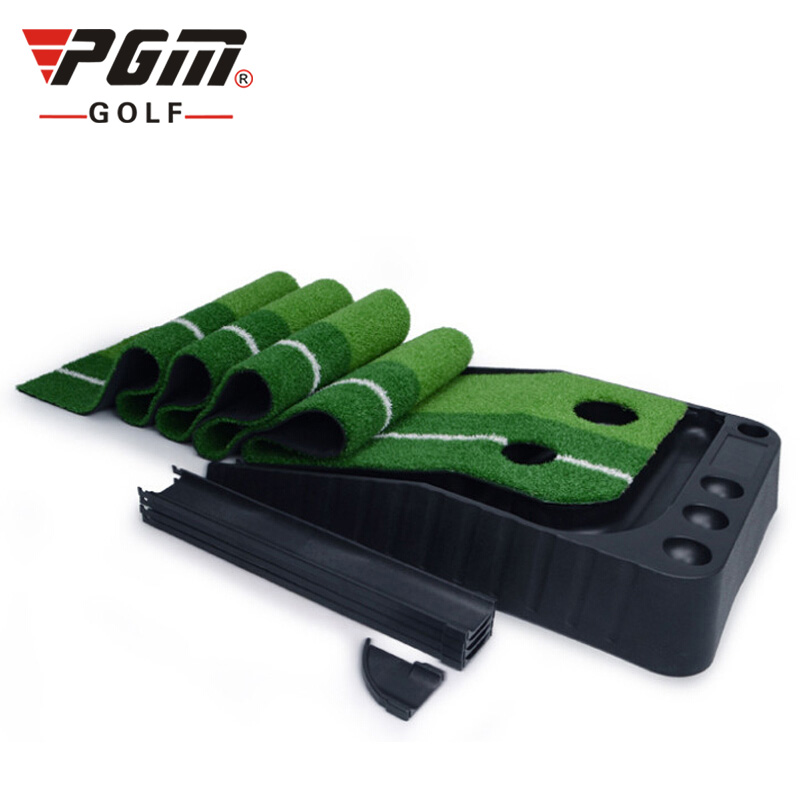 PGM indoor golf putter mat golf green putting trainer Automatic Ball Return Golf Putting Trainer
