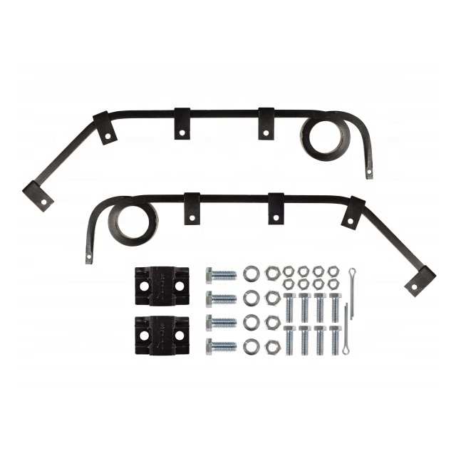 Angled mud flap hanger mud flap bracket for truck