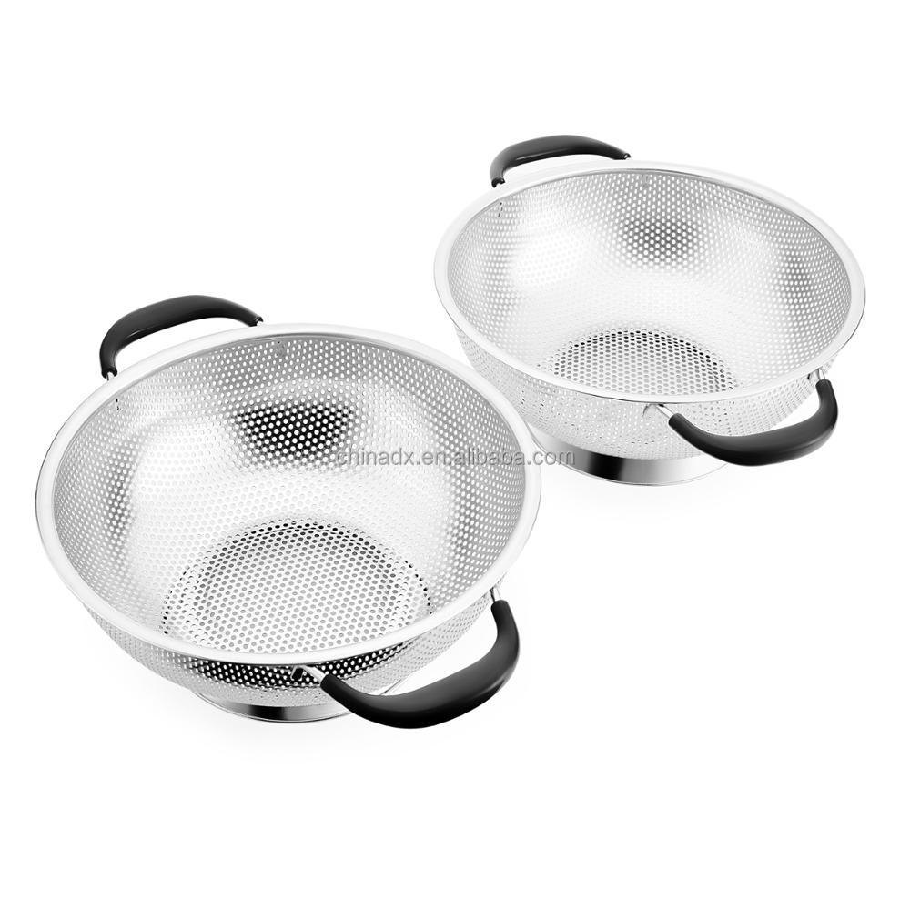 Stainless Steel Professional Strainer w/ Large Stable Base