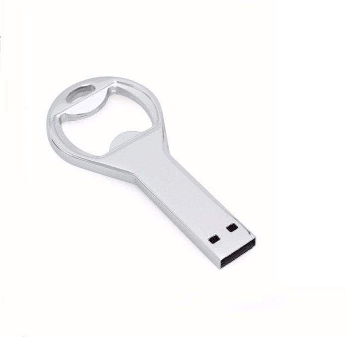 Promotional Gifts Customized Logo Metal Key Shape Usb Flash Drive For Advertising