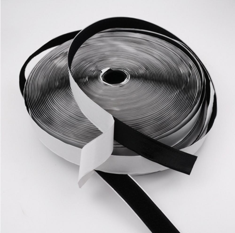 High sticky 10-200mm width strong sticky adhesive hook and loop fastener tape