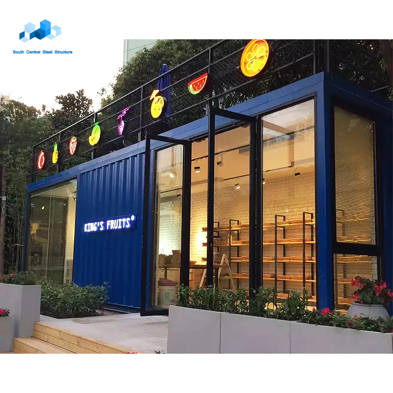 20ft prefab container store in europe