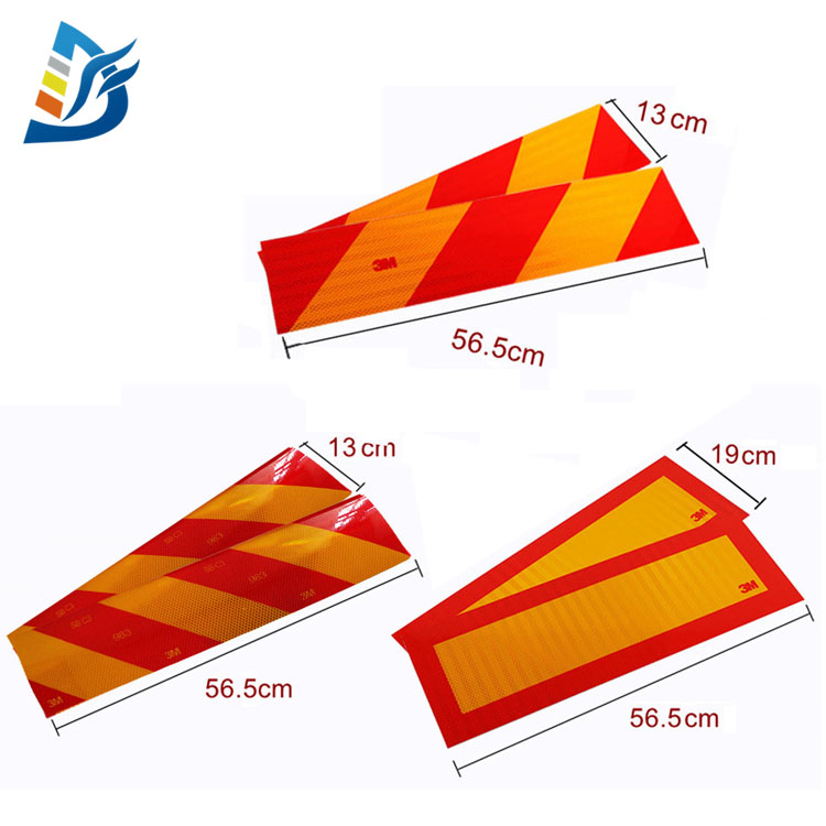 New Arrival Cheap Price Customized Manufacturer Reflective Stickers Rear Marking Plate Sticker