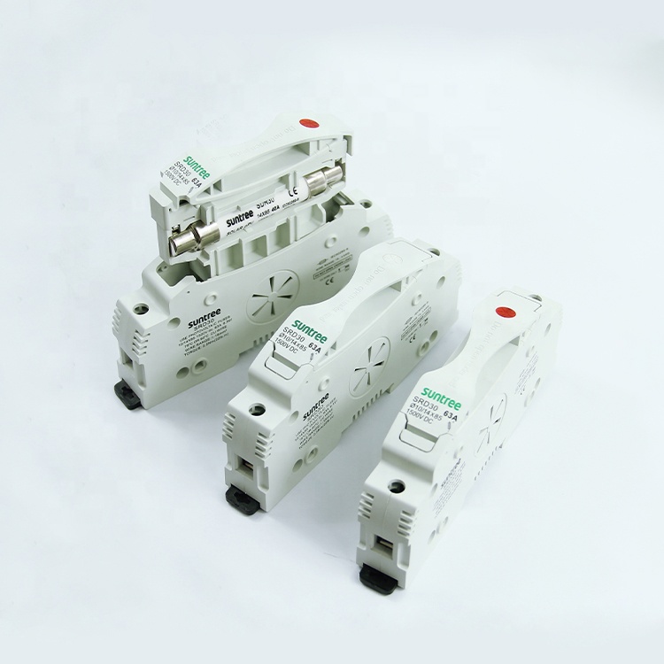 Suntree бренд SRD-30 Электрический держатели предохранителей DC 1500 В термальность предохранитель 14x85 мм со светом