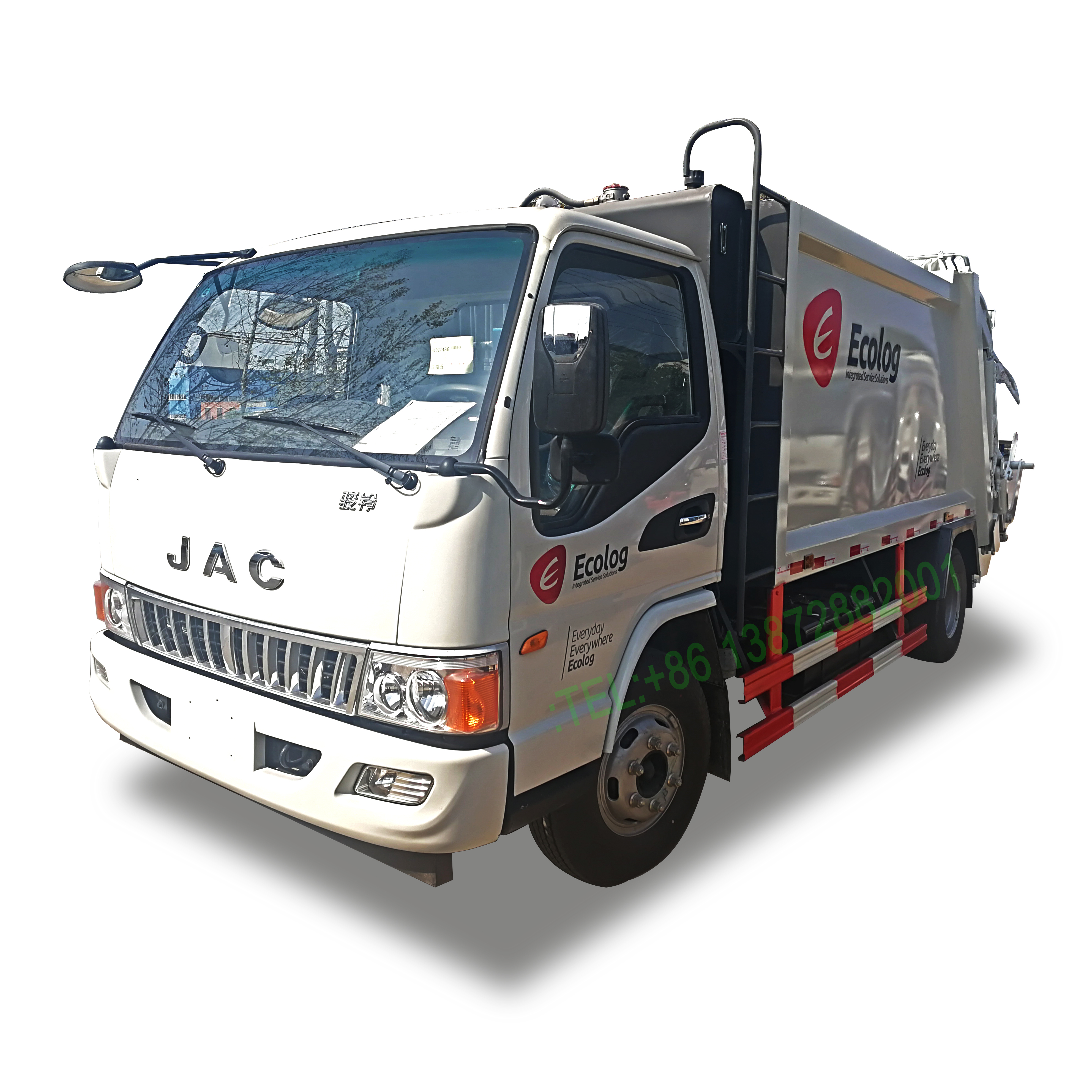 Новый мусоровоз JAC 4x2 5cbm Маленький уплотнитель цена
