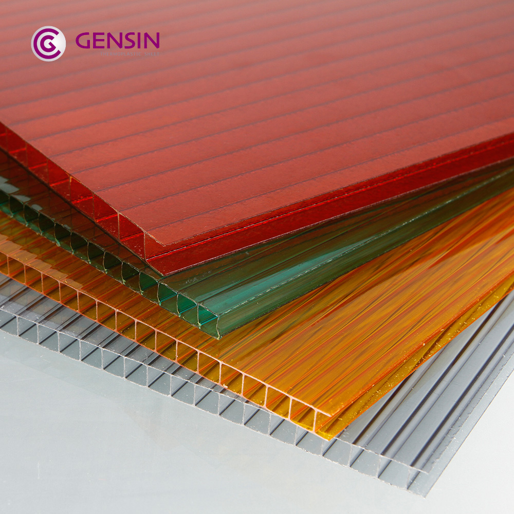 High quality UV protection twinwall Planchas Policarbonato