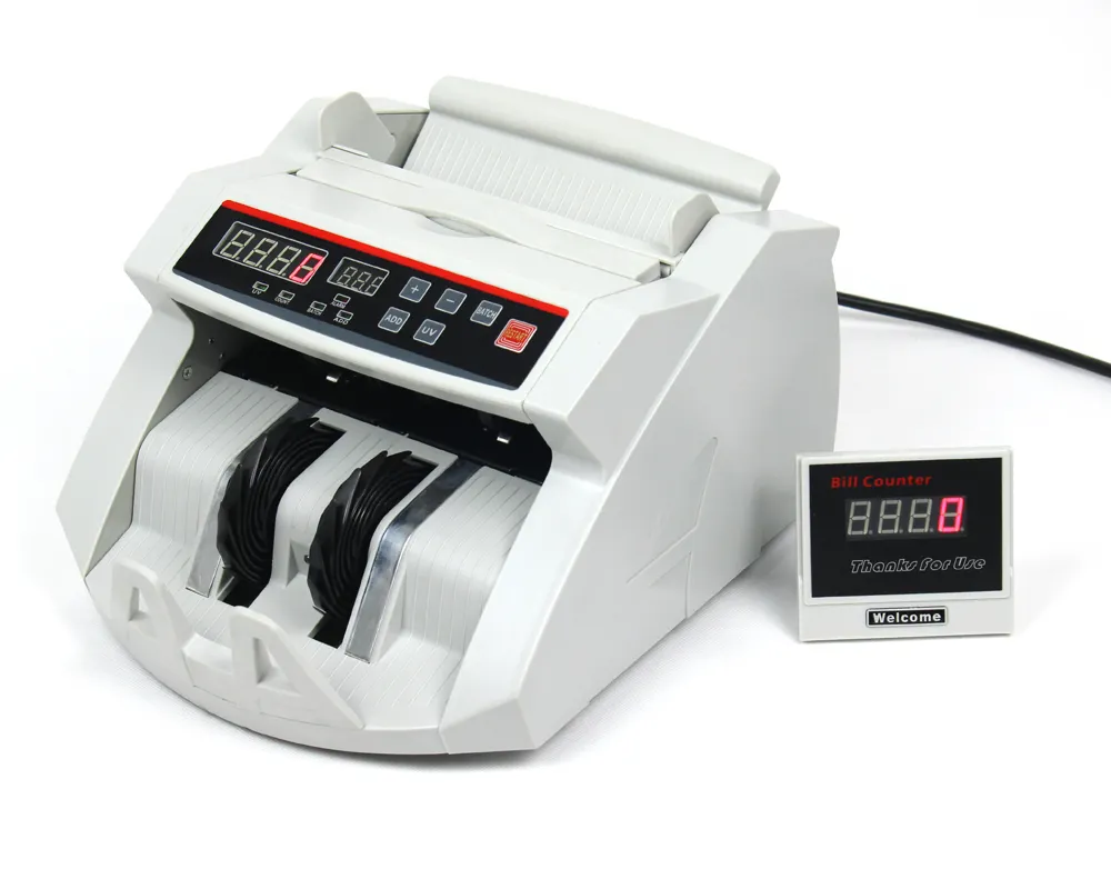 cheap banknote counter /money counting machine /bill counter with detection 2108UVMG