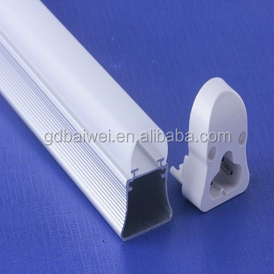 Guangdong manufacture Buckle type installation T5 integrated led tube light housing 2ft 4ft 6ft light fixture