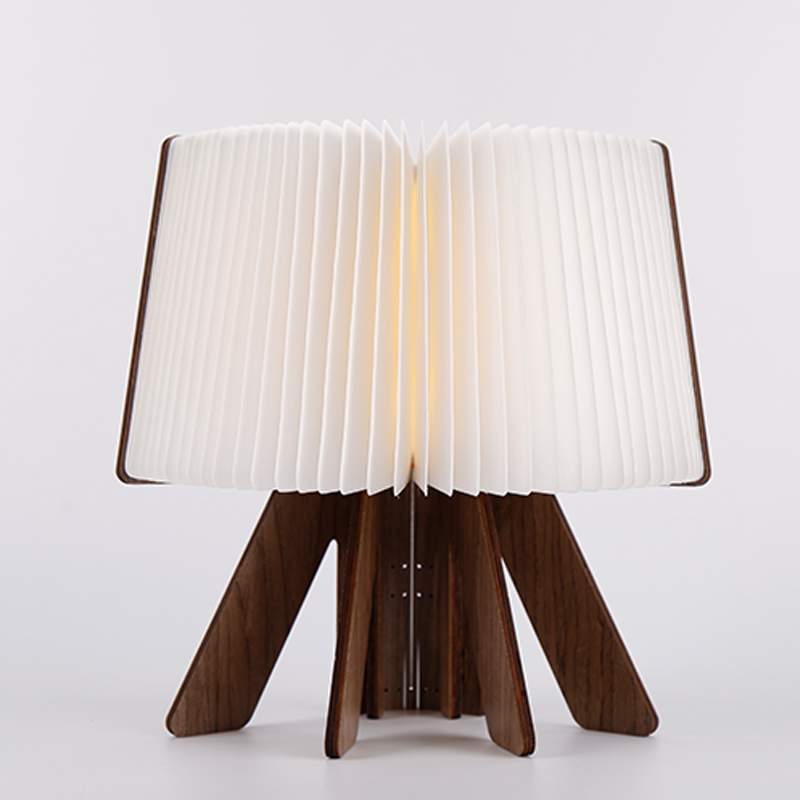 wood book lamp Reading light led woody folding book lamp R Folding USB Recharge Book Light