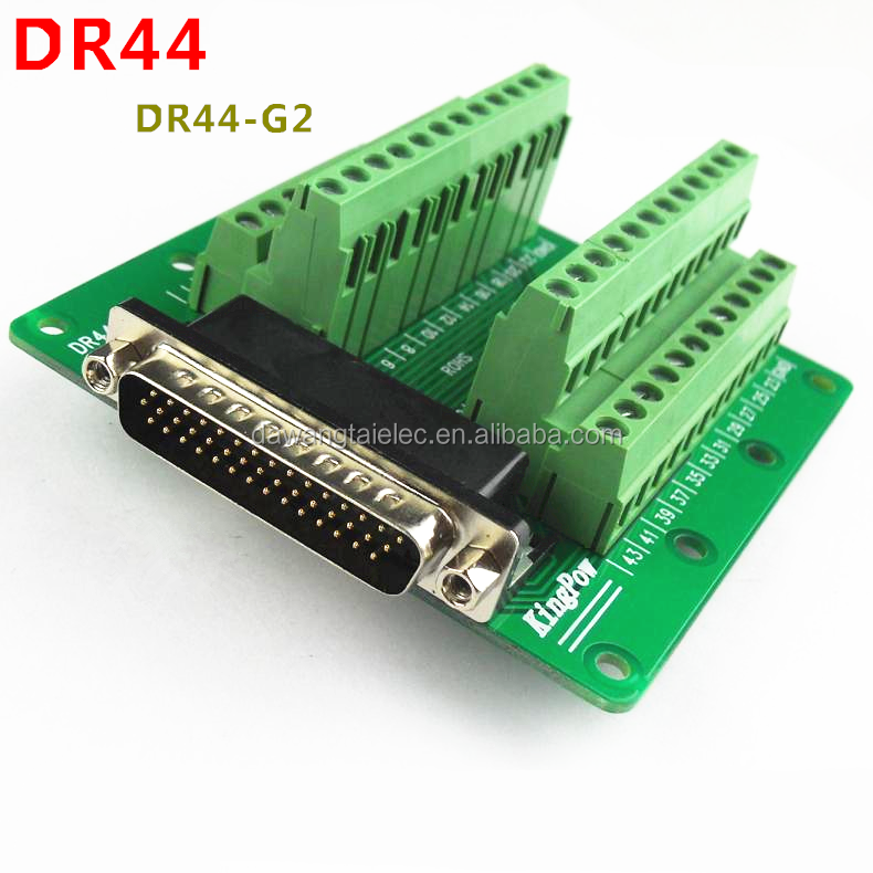 DB44 D-SUB DB-44 мужской DR44-G2 адаптер 44Pin сигналы терминал Breakout совета 2 ряда
