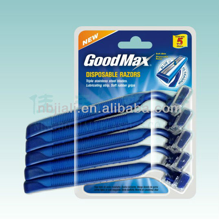 Good Quality Polybag Package Shaving Safety Twin Blade Disposable Razor
