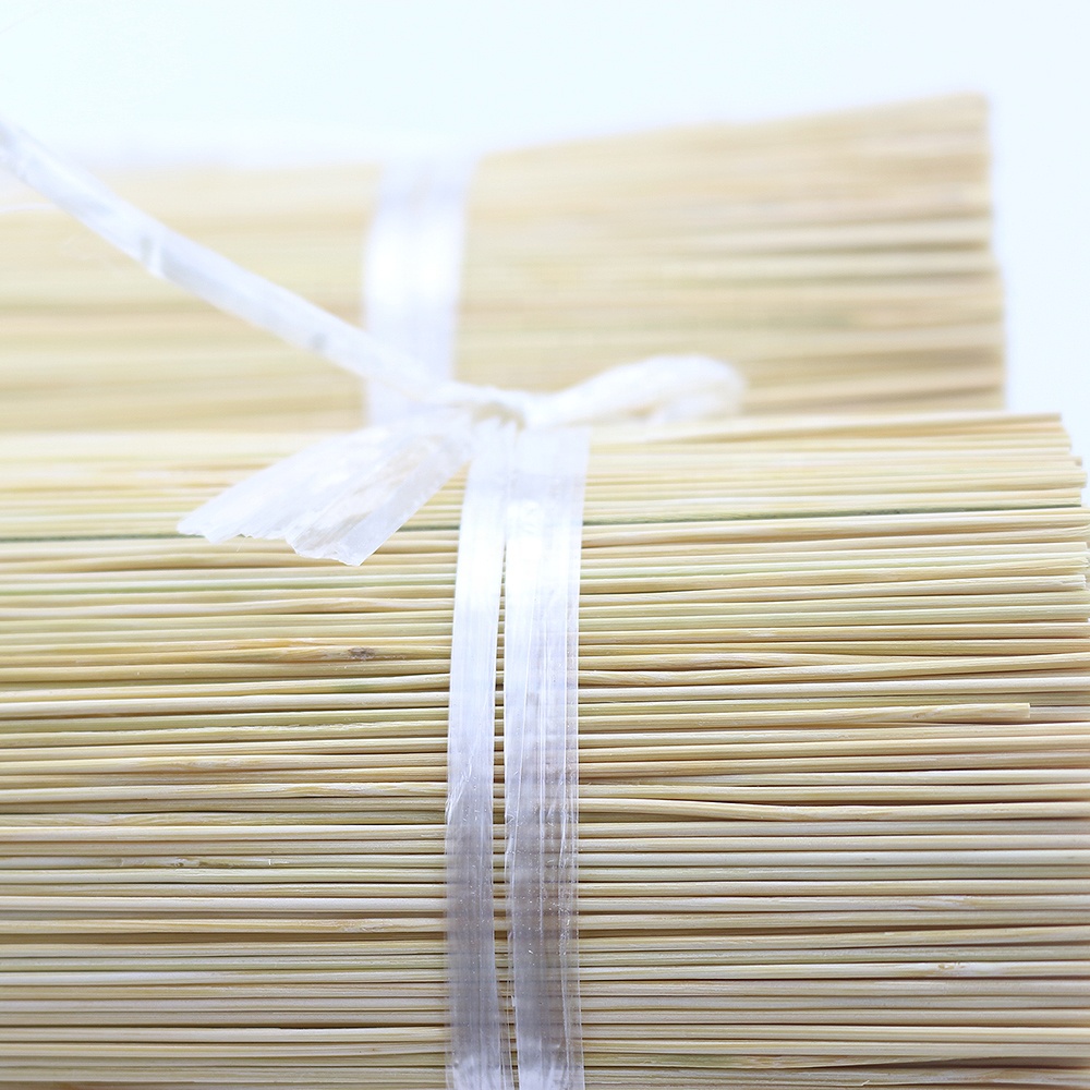 Incense Stick Raw Material 1.3 mm 20 cm Length Bamboo Religious OEM Indian Incense Customized Logo Color Brown Round Shape