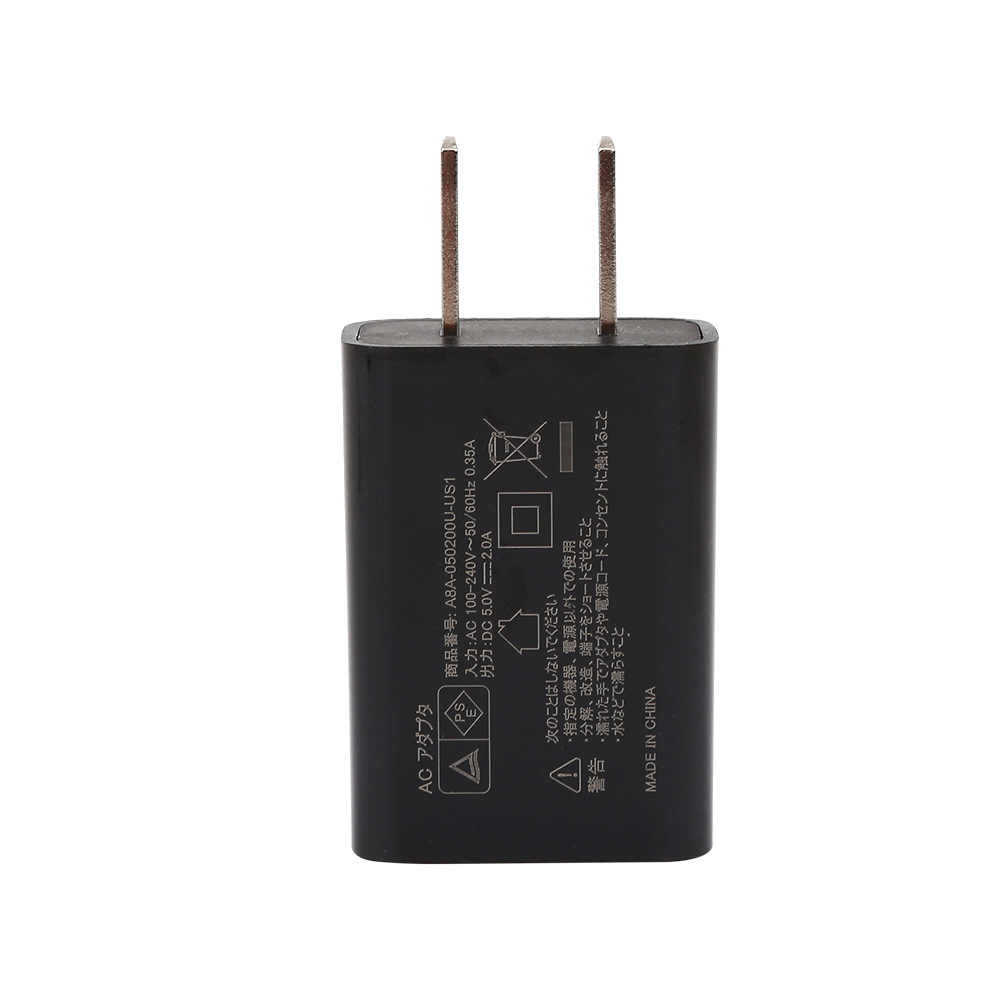 Глянцевая PSE список 5V 2A AC USB адаптер с 2 Pin Япония штепсельной вилки