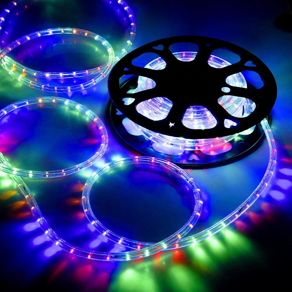 Chirstmas Holiday Home Decorate LED Strip Light 100M RGB/Single Color 110V220V Waterproof Bluetooth led rope light