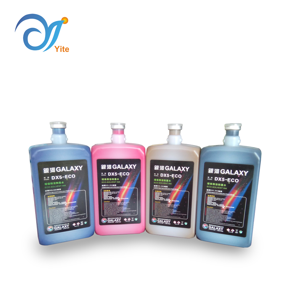 Китай, пигментированные галактические чернила eco solvente dx5 для плоттера Mimaki