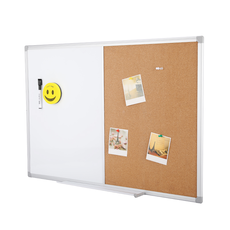 Горячая продажа дешевая цена 2-в одной комбинации сухой стереть доски/Corkboard с алюминиевой рамкой