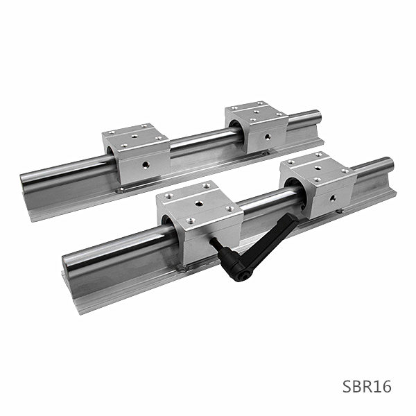 2 комплекта линейных направляющих SBR16 с 4 алюминиевыми блоками SBR16UU SBR16LUU для станка с ЧПУ