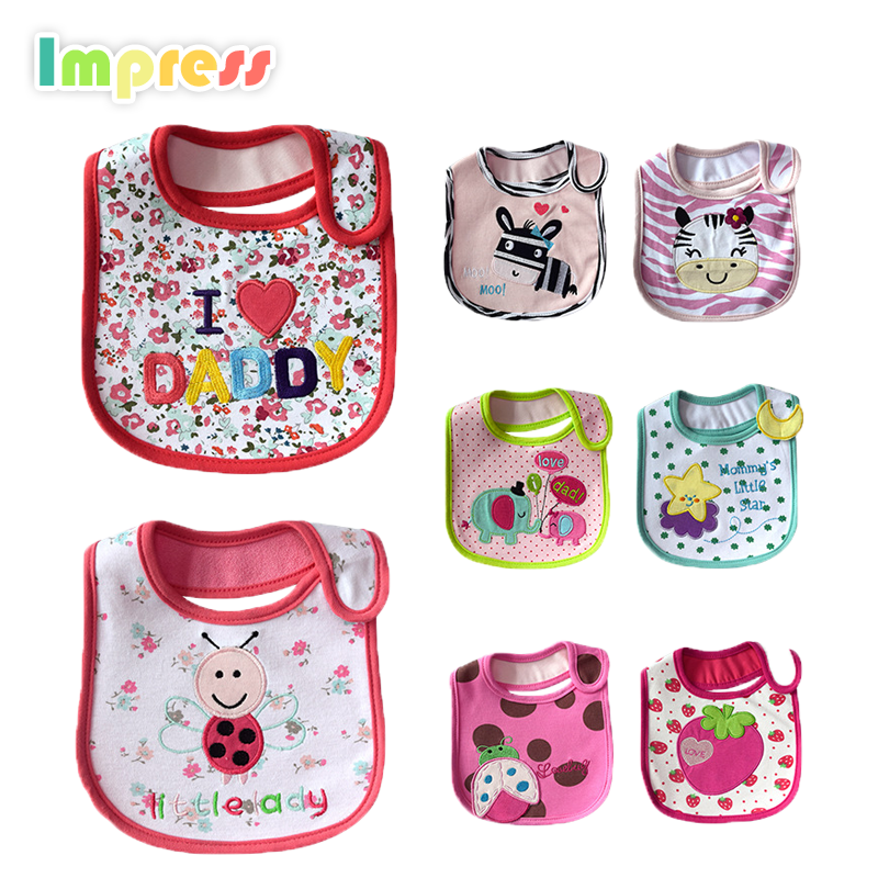Coloful printed fancy cotton bandana baby bib bandana drool bibs
