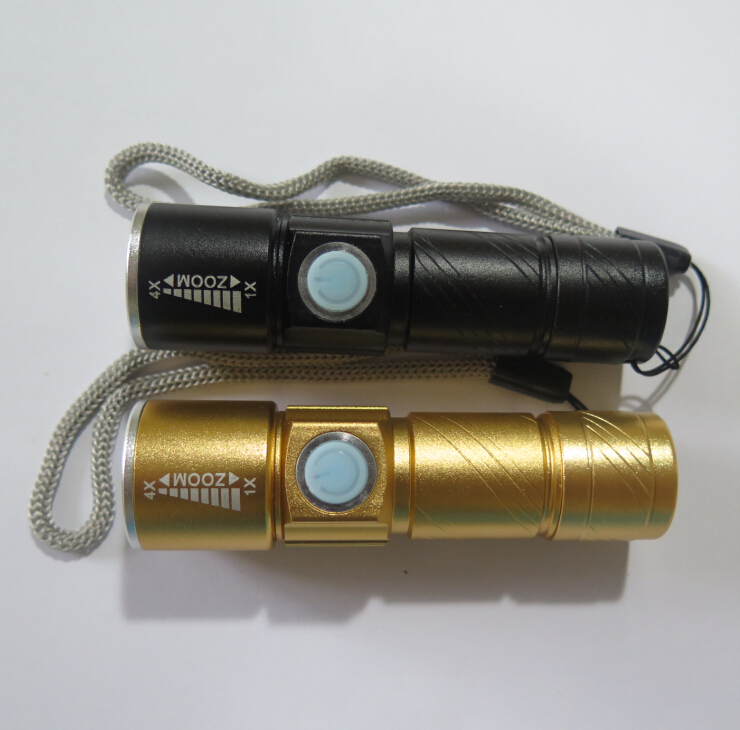 USB Q5 светодиодный фонарь с 3 режимами Масштабируемые охотничий фонарь 5V аккумуляторная мини фонарик мини фонари дешевые мини-плоскых светодиодных фонарик