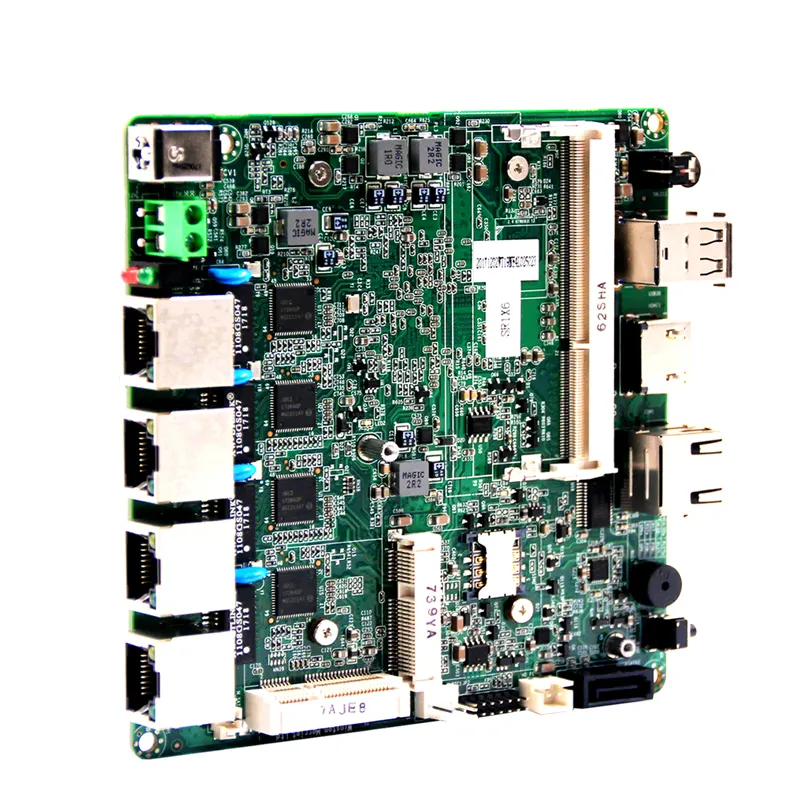 BT19NE4L E3845 embedded motherboard for server 1*RJ45 port RS232 or RS485(optional)4 LAN