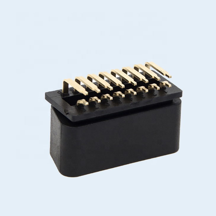 12V 24V J1962 прямоугольный разъем (под углом 90 градусов), шпильки OBD II 2 OBD2 Штекерный соединитель