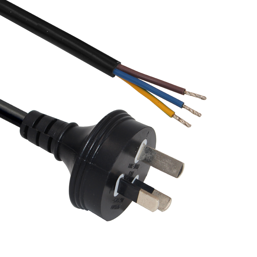 1.8m 6ft for Electric Power Stripped AU 3 Pin universal Lead Power Cable