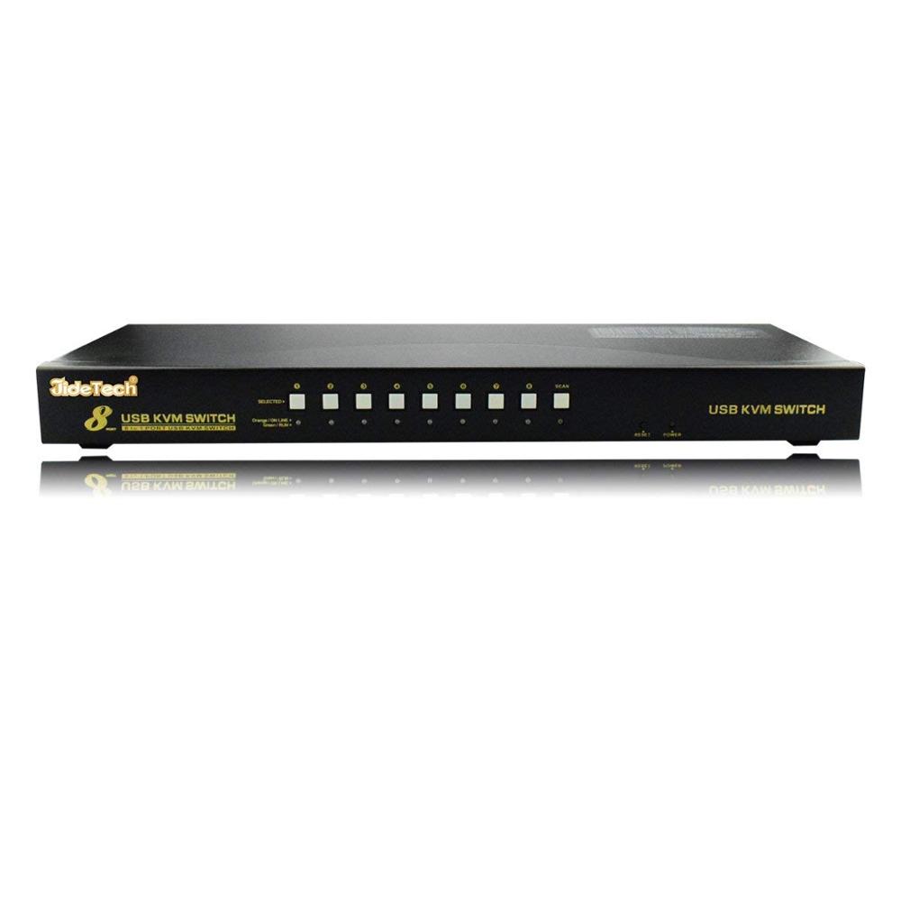 Jidetech kvm-коммутатор VGA 8 портов наборы с 70in kvm-кабели для ПК или демонстрационный стенд видео и аудио коммутация