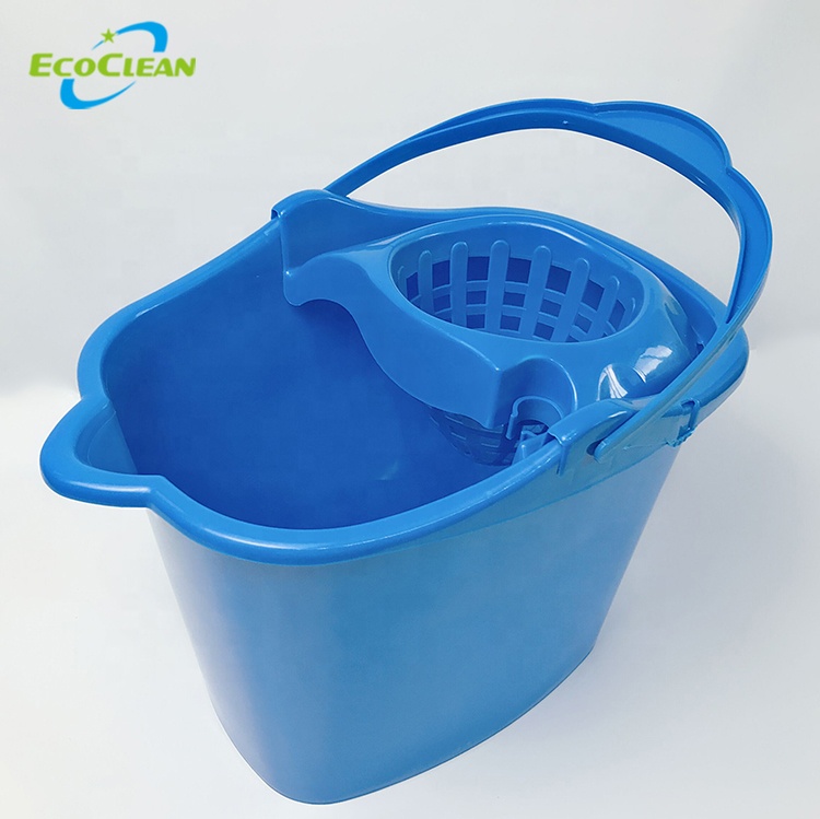 EcoClean 15 литров сверхпрочный пластиковое ведро со шваброй ведро с отжимом
