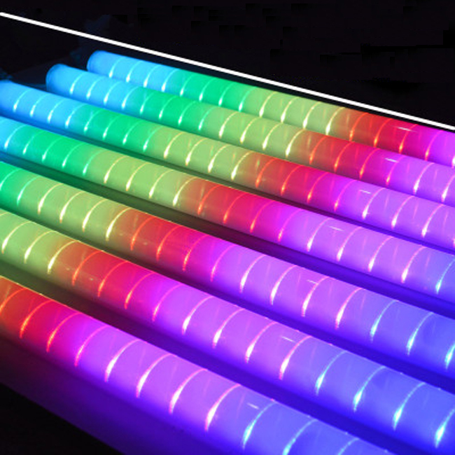 DMX адресуемых rgb 12 Вт 16 пикселей IC intellengent светодиодный цифровой PC трубка для fascade освещения