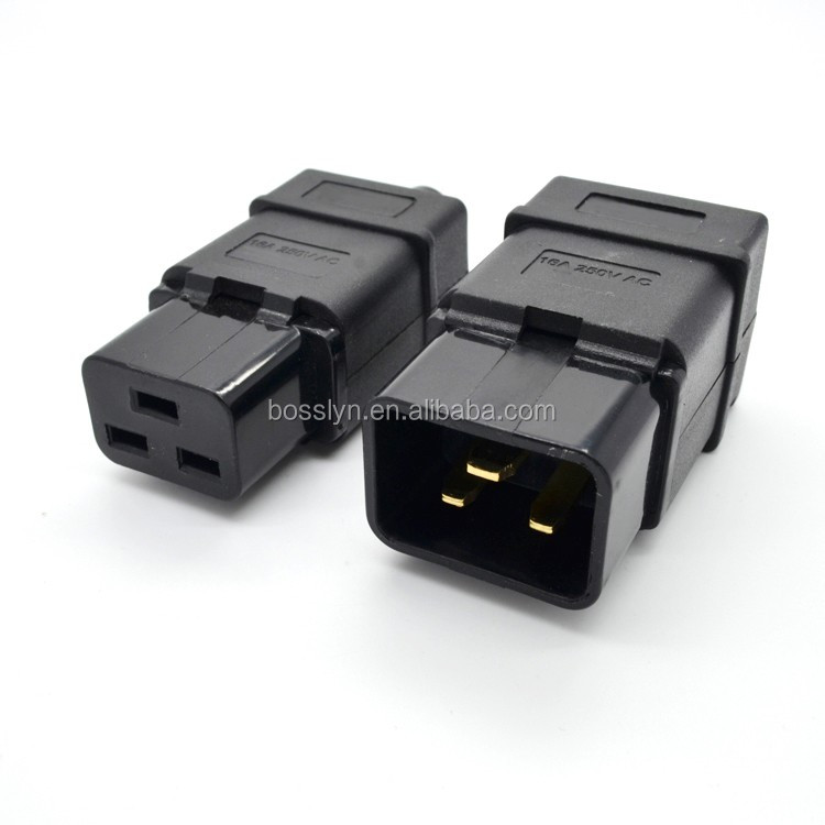 CE ROHS Утвержденный высококачественный удлинитель питания IEC 320 C19 к C20/C20 к C19 для PDU UPS