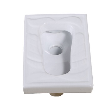 China factory supply wholesale 400x300x190mm Ceramic Floor mounted Bathroom squat toilet wc squatting pan