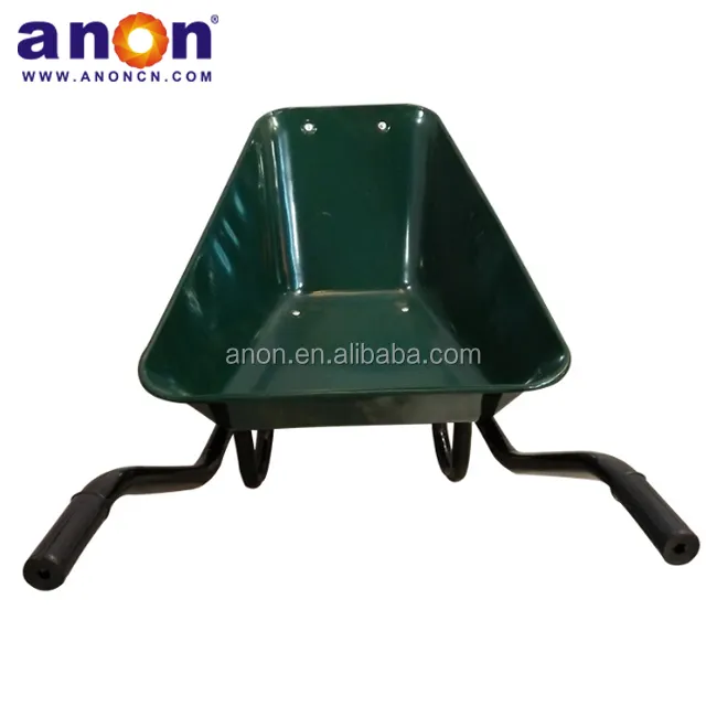 ANON China heavy duty steel wheelbarrow price with 40L-200L tray for sale
