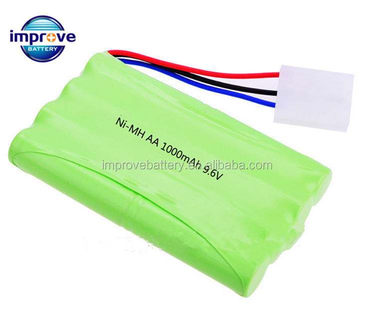 9,6 v nimh перезаряжаемый аккумулятор 9,6 v AA 1000mah аккумулятор для игрушек