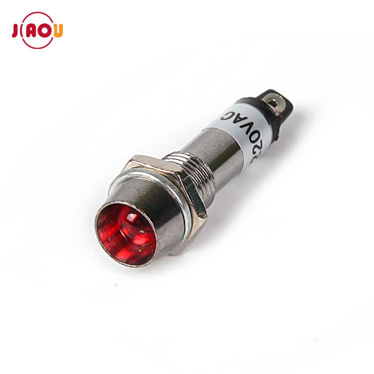 JIAOU XD8-1 8 мм металлический сигнал индикатор света 12v 24v 220v сигнальная лампа