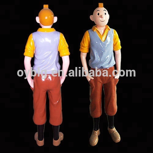 Стекловолоконная картонная скульптура FRP Tintin