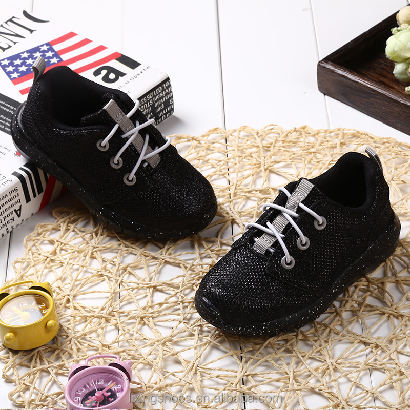 2017 new design wholesale fhinning kids sneakers running shoes