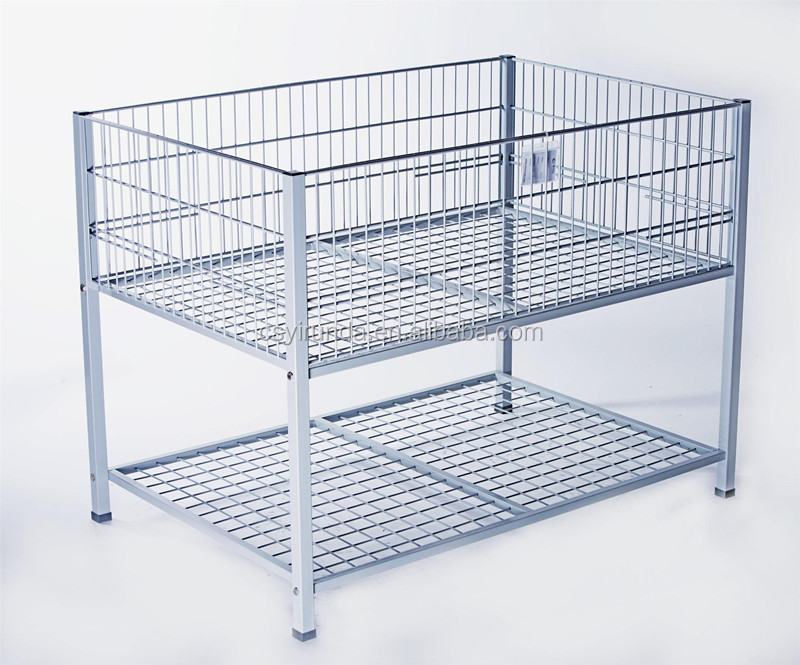supermarket wire mesh promotion table