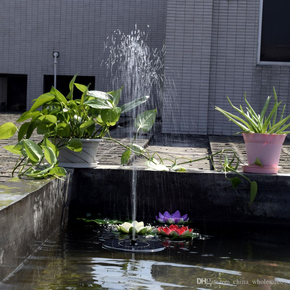 Solar-power Fountain Brushless Pump Plants Watering Kit with Monocrystalline Solar Panel for Bird Bath Garden Pond