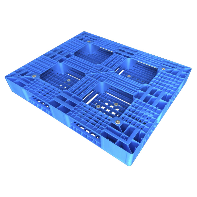 1210 Durable six runner plastic pallets plastic trays for rack storage