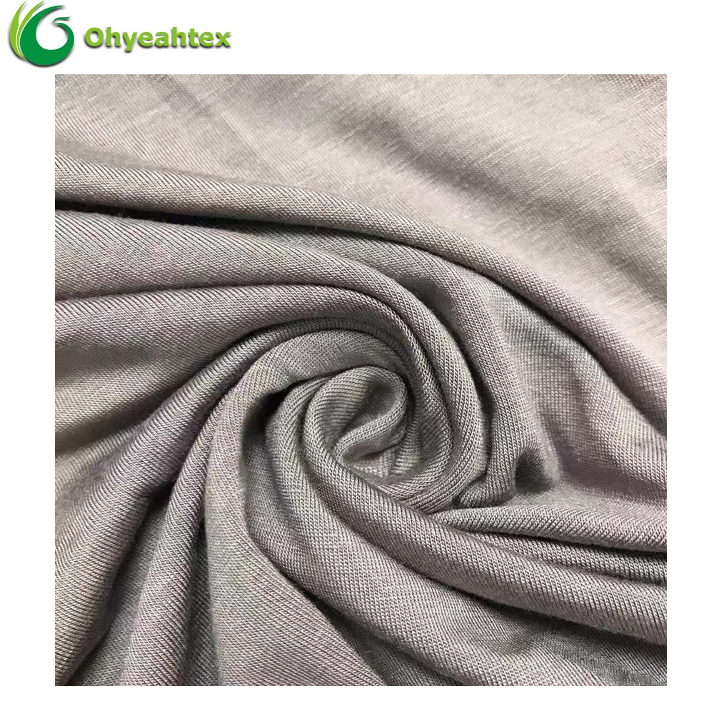 Knit Compact Siro 95% Rayon 5% Spandex Plain Viscose Jersey Fabric For Underwear