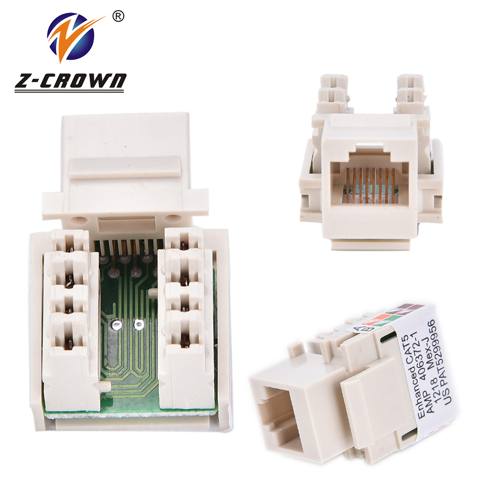 AMP RJ45 CAT5E keystone jack UTP модульный разъем cat5e