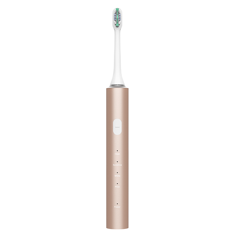 Aluminum Alloy Ultrasonic Toothbrush Rechargeable Powerful Cleaning Sonic Electric Toothbrush With Timer 4 Modes Whiten