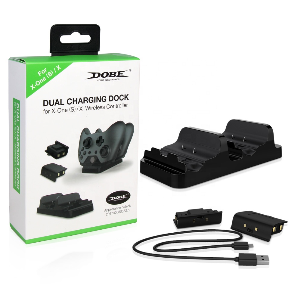 Док-станция DOBE TYX-532 с двойной зарядкой и батареей 600 мАч для Xbox One