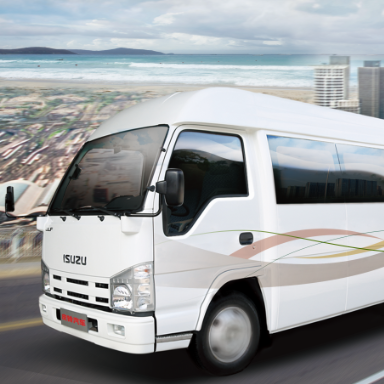 Isuzu 15 сидений с 4 двигателями JBICN мин cityi bus