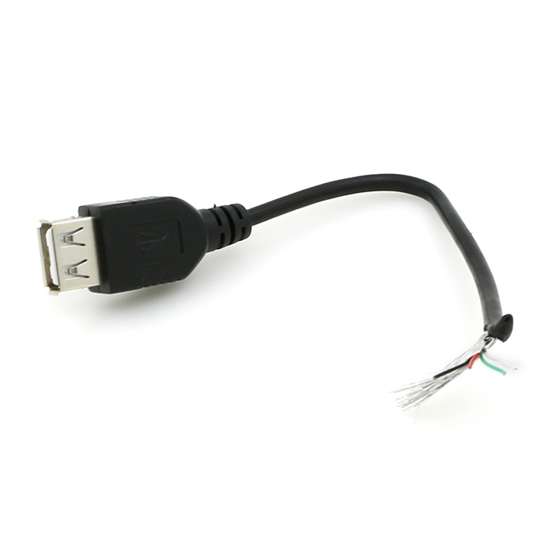 Высокое качество пользовательские зачищенный strippe зарядки usb Мужской Женский до голой провода открытым концом кабель