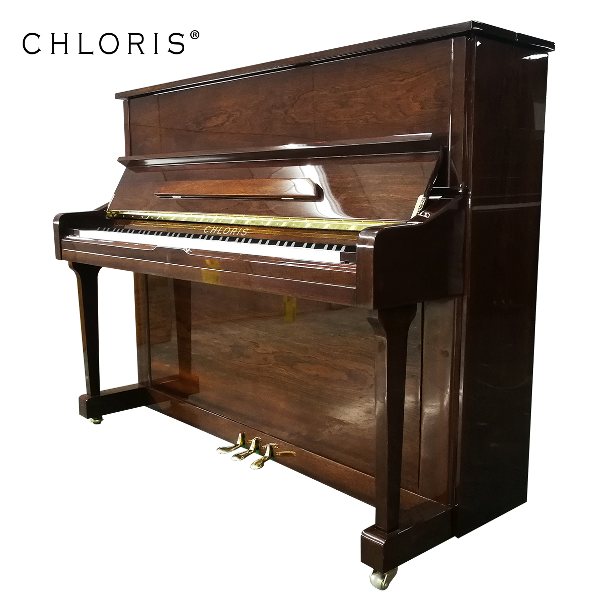 Популярное акустическое вертикальное пианино коричневого цвета от Shanghai Chloris 121