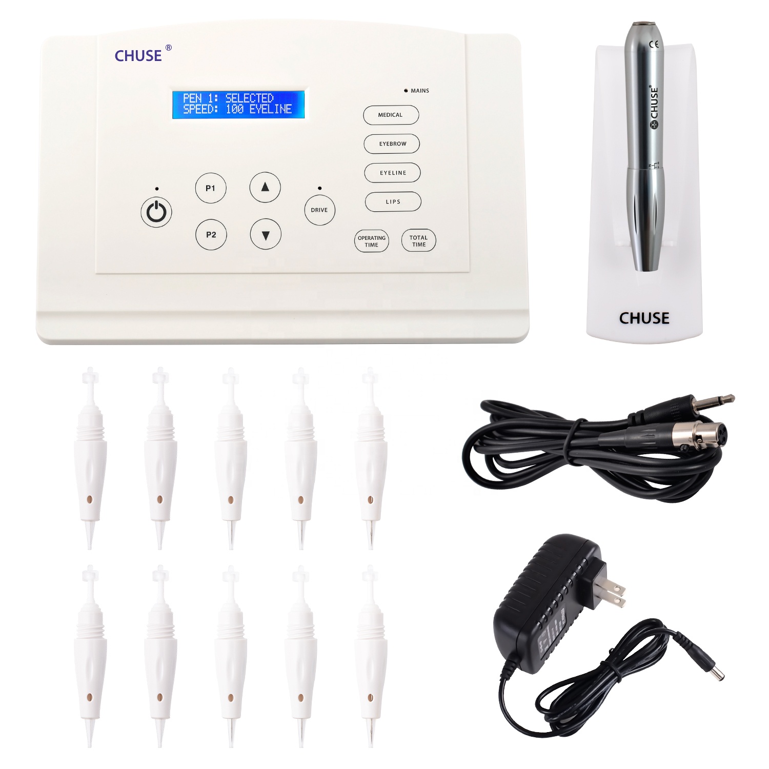 CHUSE C5 Pro Электрический Перманентный макияж тату машина