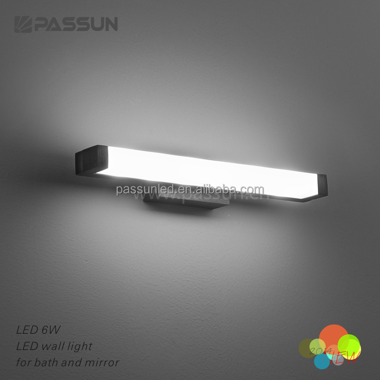 Европа дизайн 6 ватт led туалетное зеркало со светодиодной подсветкой AC100-240V ванная комната зеркало светодиодные лампы