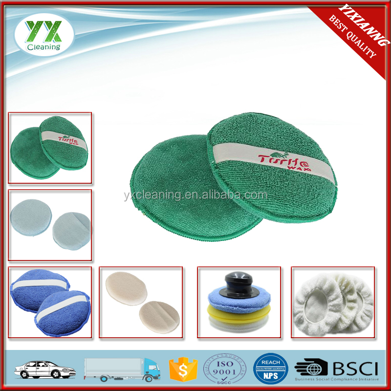 BSCI Factory Microfiber Car Wax Applicator Polishing Pad