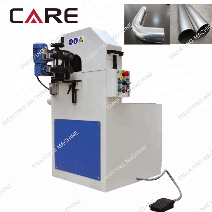 P-100 Automatic Abrasive belt stainless steel pipe polishing machine with surface buffing
